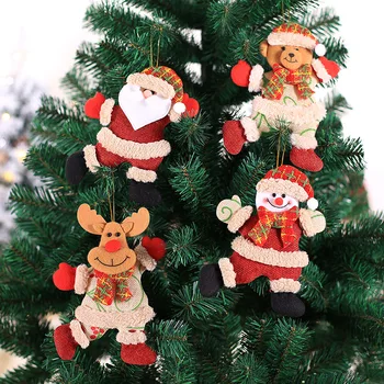 Pomul De Crăciun Om De Zăpadă Urs Clopot Agățat Pandantive Xmas Decor Pânză De Artă Papusa Pandantiv Decor Pentru Acasă Petrecerea De Anul Nou