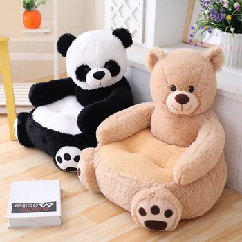 Creativitatea Copil Canapea De Pluș Locuri De Desene Animate De Animale Panda Ursul Brun Baby Scaun Portabil Canapele Super Moale Umplute Tatami Pernei Scaunului