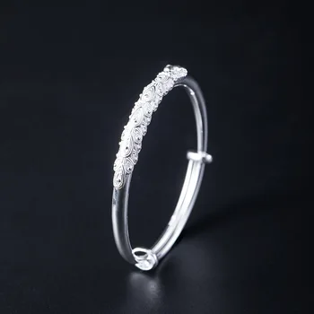 Bastiee Noua Moda S999 de Mii de Bratari de Argint Retro Păun Femei Vânt Chinez Temperament Argint Bijuterii