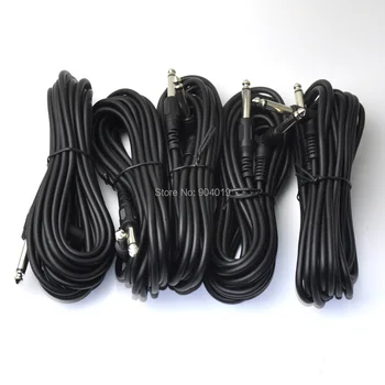 5Pcs 5m 16ft Chitara Instrument Cablu Cablul de 1/4