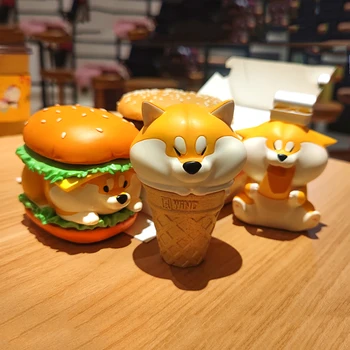 Shiba Inu Fast-Food Serie Orb Cutie Ghici Sac De Box Mystery Jucarii Papusa Anime Drăguț Figura Desktop Ornamente Cadou De Colectie