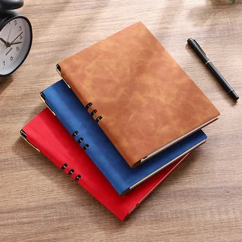 PU piele de Oaie Poate Introduce Pen Notebook-uri de Afaceri, Planificator Program Creativ Notebook Student A5 Notepad Îngroșat Notepad
