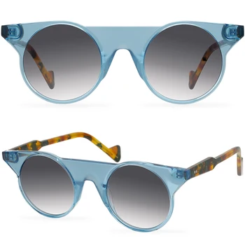 2022 Moda Bomboane de Culoare Personalitate ochelari de Soare Femei de Înaltă Calitate Foaie de Nailon Bărbați Rotund Ochelari Cadru Trend
