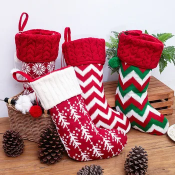 Noul Ciorap de Crăciun Sac Cadou de Crăciun Candy Bag Noel Decoratiuni de Craciun pentru Casa Navidad Ciorap Pomul de Crăciun Decor 0023