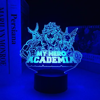Anime Eroul Meu mediul Academic de la Distanță 3D Noapte Lampă cu LED-uri pentru Cadou de Ziua Decor Dormitor Veioza Manga Gadget Picătură de Transport maritim Afacere