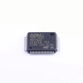 MCU pe 32-bit STM32F ARM Cortex M3 RISC 128KB Flash 2.5 V/3.3 V 64-Pini LQFP Tava - Tăvi STM32F100RBT6B