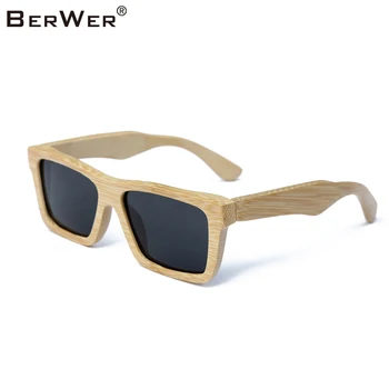 BerWer Promoționale Bambus ochelari de Soare cu Lentile Polarizate lucrate Manual din Lemn de Produse pentru Bărbați și Femei UV400 Lentile Polarizate Cadouri