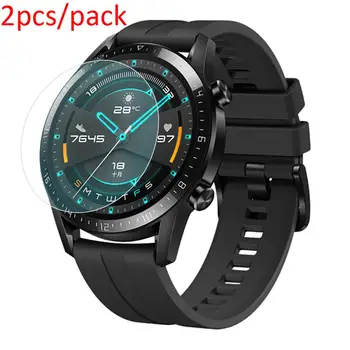 2Pack pentru Huawei Watch GT 2 (46mm) Temperat Pahar Ecran Protector 9H Zero Dovada Explozie-Dovada Smartwatch de Protecție