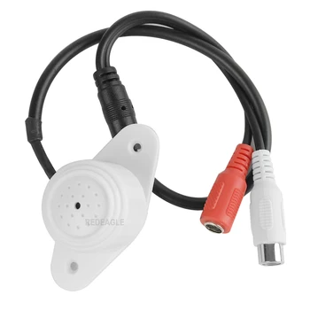 REDEAGLE Reglabil de Înaltă Sensibilitate a Sunetului de Preluare Mini CCTV Audio Microfon pentru Camera DVR de Securitate sistem Video Kit