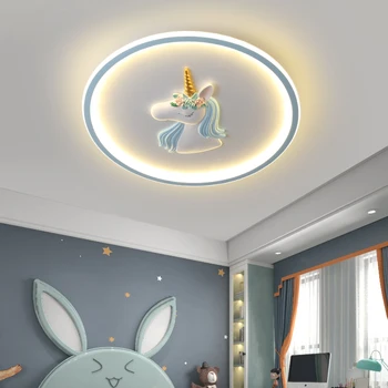 2022 Copii Unicorn Moderne Lampă de Tavan Camera de zi Lumini LED Pentru Camera de Iluminat Interior Samsarah de Iluminat
