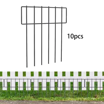 Set de 10buc 30x43cm Sârmă de Metal Gard de Gradina de Frontieră Puternic și Durabil