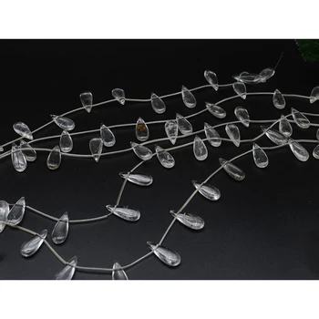10x25x5mm AAAAA Buna Naturale Alb cristal Picătură forma de Piatra Margele Pentru DIY brățară colier de bijuterii make 15 