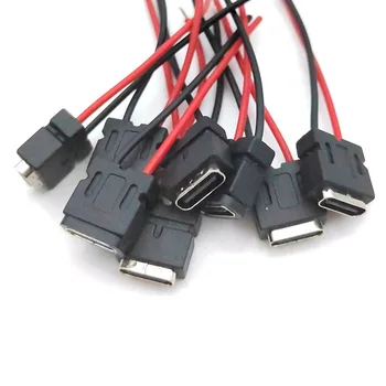 2pin Conector USB 3.1 Tip-C 2 Sârmă de Sudare clasa IPX7 rezistent la apă de sex Feminin Socket Inel de Cauciuc Curent Mare de Încărcare Rapidă port
