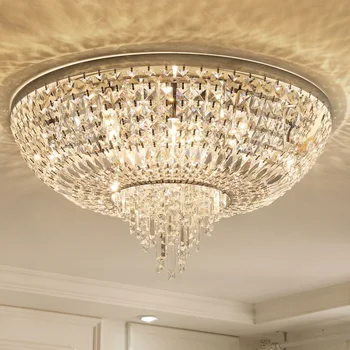 cristal lampă de plafon lumina rundă de iluminat interior modern, romantic, lux, dormitor, camera de zi lampa home design decor