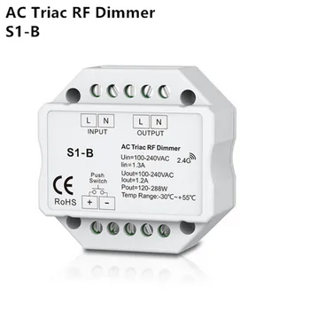 Noul S1-B AC100-240V AC Triac RF Dimmer Iesire 100-240V c. a. 1A 240W Împinge Întrerupătorul de