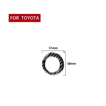 Fibra De Carbon De Aprindere Gaură De Cheie Potrivite Pentru Toyota Corolla 2014-2018 Auto Aprindere Inel Accesorii Decor Ușor De Operat