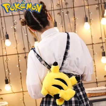 Pokemon Pikachu de pluș diagonală încrucișată geanta de umar de telefon schimba la magazin anime Japonez periferice de Crăciun cadouri de ziua de nastere