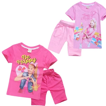 Noi Youtube JOJO Siwa Haine pentru Copii Seturi de 2 buc Fete Copii Bluze Camasi pantaloni Scurți de Crăciun, Ziua de naștere tricou Haine Copilul Homewear