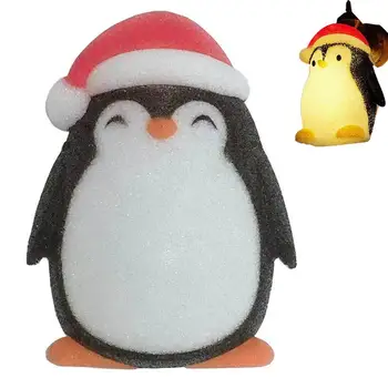 Lumina De Crăciun Om De Zăpadă Acoperă Pinguinul Pitic Mos Craciun Agățat Lumina Se Acoperă Cu Corzi Elastice Acasă Lumini Pridvor Umbră În Aer Liber