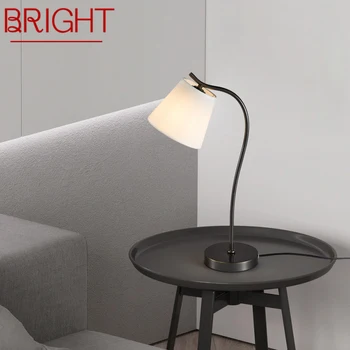 Modern LUMINOS Alamă Lampa de Masa LED-uri Creative Simplu Birou de Lumina Pentru Casa Living, Dormitor, Noptiera Decora
