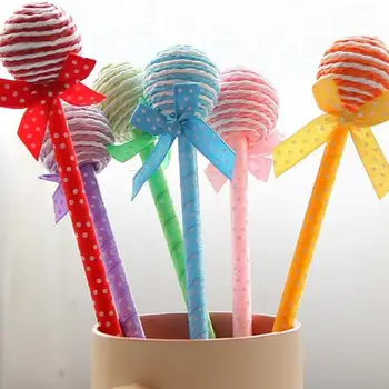 24buc Drăguț Pix Lollipop Kawaii Pixuri Noutate Noutate Cadou Rechizite Pen Kituri Cadou de Birou Staționare Papeleria