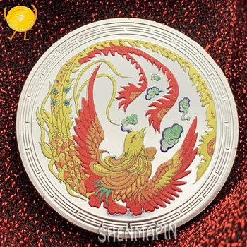 Nirvana de Phoenix Monedă Comemorativă Mesagerul de fericire în lume Phoenix Monede de Colecție Învierea Monede
