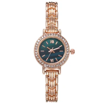 Femei De Lux Ceasuri Mic Ceas De Aur Shell Simplu, Diamant, Cuarț Moda Brățară Montre Femme Reloj Mujer Relojes Para Mujer