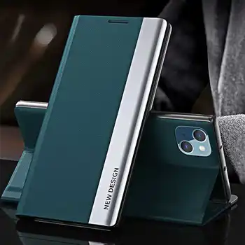 Nonmeio Magnetic Din Piele De Caz Pentru Huawei P40 Pro Lite E Telefonul Acoperi Caz