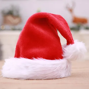 De Crăciun, Anul Nou, Adulți, Copii, Crăciun Pălărie De Pluș Gros Pălărie Pentru Casa Decoratiuni Xmas Santa Claus Gifts Cald Iarna Capace