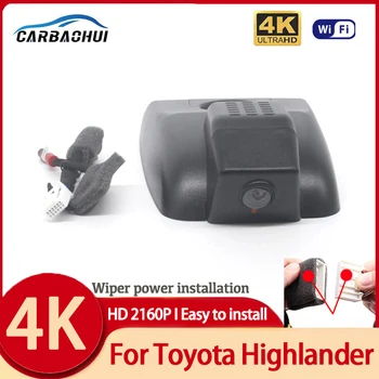 De Conducere auto Recorder Ușor de instalat Pentru Toyota Highlander 2018 2019 2020 2021 Wifi DVR Recorder Video de Bord Cam Camera UHD 2160P
