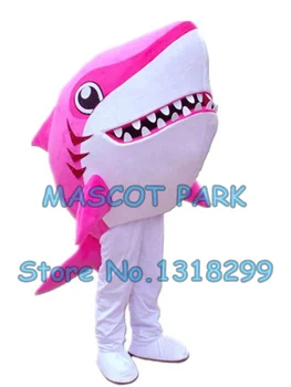 desene animate roz rechin mascota costum nou personalizat hot vânzarea de animale de mare rechin tema anime cosply costume de carnaval rochie fancy 2941