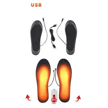 Iarna USB Electrice Incalzite Pantofi Tălpi interioare de Încălzire cu Picioarele mai Calde Termică Pantofi Șosete Pad Lavabil Cald Termică de Iarnă Branț Unisex