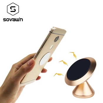 Sovawin Metal Auto Universal Telefon Mobil Titularul Proteja Semnal de 360 de Grade GPS Magnetic Magnet Montare Stand Pentru iPhone Pentru Samsung