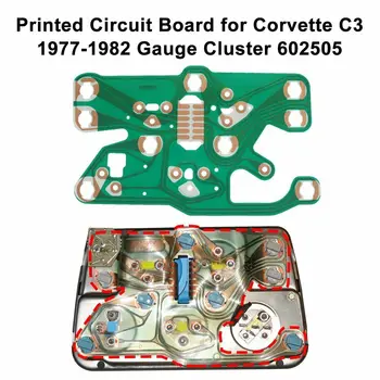 Placă de Circuit imprimat pentru Corvette C3 1977-1982 Indicator Cluster 602505