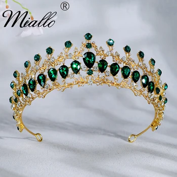 Moda Cristal Coroana de Aur de Culoare Diademe și Coroane pentru Femei Accesorii de Par Stras Nunta Nupțial Bijuterii de Păr Partid Cadou