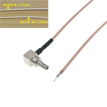 100BUC CRC9 de sex Masculin Pentru a PCB LIPIRE Cablu Coadă RG178&RG316 PIERDERI REDUSE DE 8