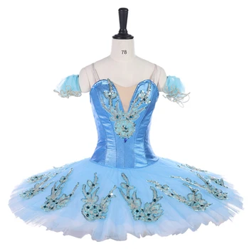 Profesionist de Balet costume de Balet Fete Clatita Albastru Cenusareasa blue bird Raymonda, Esmeralda, Le Corsaire rochie de balet albastru