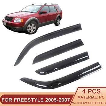 Pentru Ford Freestyle 2005-2007 Auto Geamurile Laterale Deflectoare De Vânt Viziere Negru De Ploaie Garda Vizor Usa De Aerisire Umbra Întunecată De Fum Ventvisor