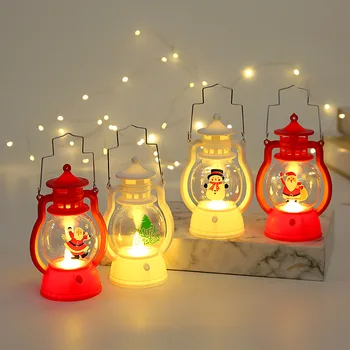 Anime Crăciun Portabile Ulei De Lampă Retro Kerosen Lampa Camping Light Acasă De Crăciun Ornament Lampbedside Desktop Lampa Cadou De Crăciun