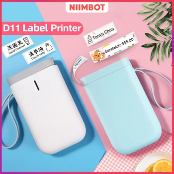 【gratuit eticheta】Niimbot D11 Label Printer Portabil fără Fir Bluetooth Termică Smart Label Maker pentru IOS/Android Telefon Inkless