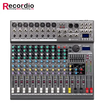 GAX-EF12 profesionale audio-video mixer dj 8 Canale Digitale de Sunet de amestecare Consolă 48V Phantom Power