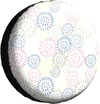Roata de rezervă Anvelope Universale Acoperi Abstracte Colorate Cercuri Anvelope Auto Capac de Roată la Intemperii și Praf-Dovada de Soare UV