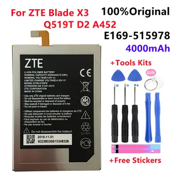 100% Original, Nou Testat 4000mAh E169-515978 515978 Pentru ZTE Q519T Blade Blade X3 D2 Blade A452 T620 T-620 Baterie