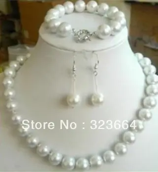 Vinde Fierbinte! Frumos 12 mm alb coajă colier de perle de 18
