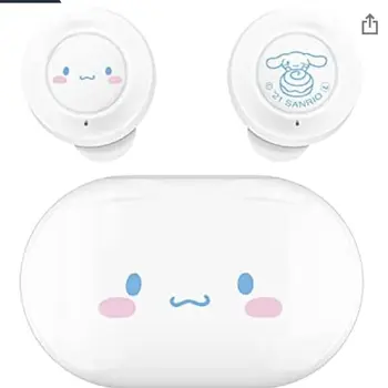 Sanrio Melodia Mea Kuromi Cinnamoroll Set Cu Cască Bluetooth Wireless 5.0 Dual Stereo De Reducere A Zgomotului Bass Sport Funcționare Ziua Pres