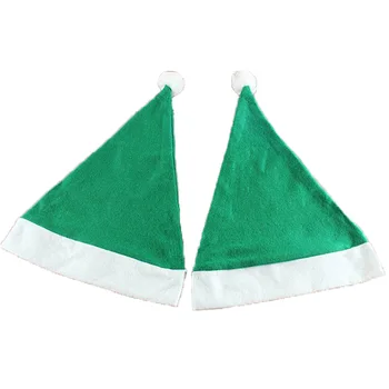 5pcs culoare verde pălărie de Crăciun&pălărie Mos craciun&Santa Capac