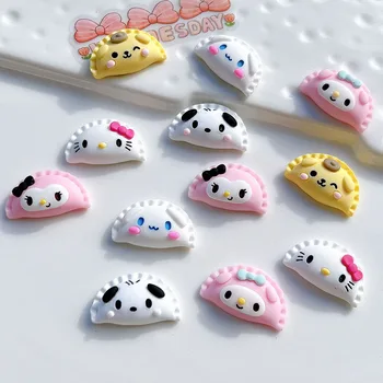 10buc Kawaii Sanrio Melodia Mea Pochacco Kuromi Hello Kittys Anime Drăguț Simulare in Miniatura Alimente Diy Caz de Telefon Unghii Accesorii
