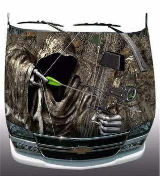 Pădure de camuflaj arc reaper camion masina capota folie de vinil grafic decal