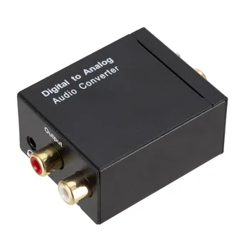 Digital Optic Coaxial la Stânga și La Dreapta de Canal 3.5 mm Audio Analog Converter Decodor Amplificator Audio Converter
