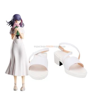 Sakura Matou Pantofi Cosplay Fate Stay Night Sakura Cosplay Pantofi Sandale Albe Personalizate